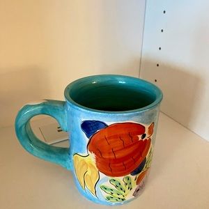 Barista Starbucks 2001 XL Tropical Fish coffee mug